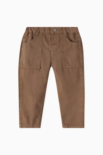 Large-pocket Pants in Denim