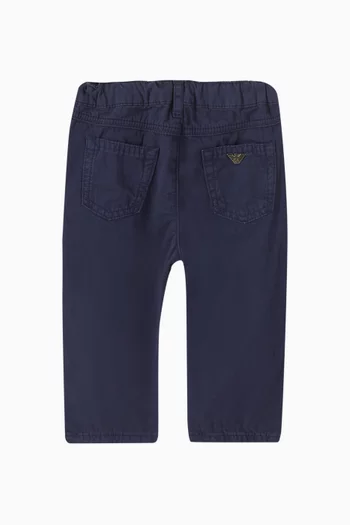 Large-pocket Pants in Denim