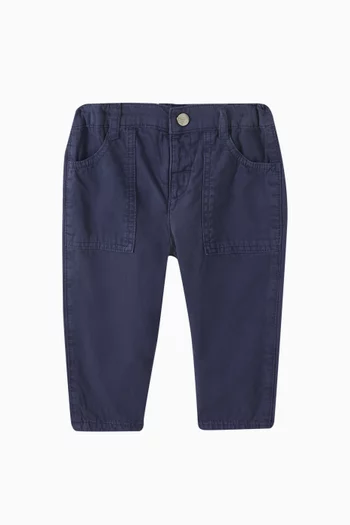 Large-pocket Pants in Denim
