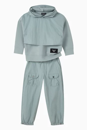 Buckle Waist Pants in Nylon