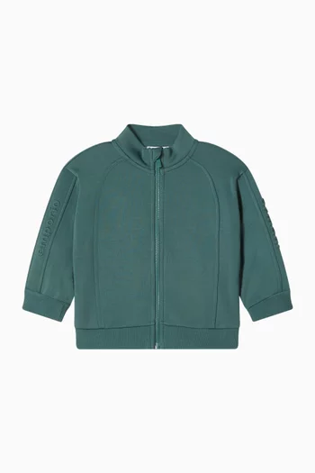 سويت شيرت بتطريز شعار الماركة