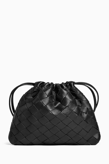 Small Dustbag in Intrecciato Leather