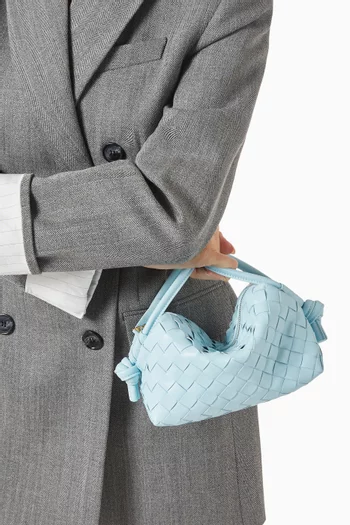 Loop Top-handle Bag in Intrecciato Leather