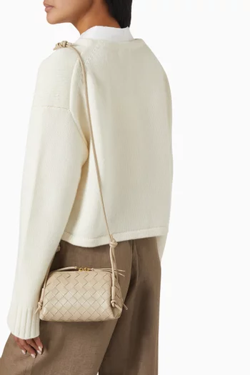 Concert Pouch in Intrecciato Leather