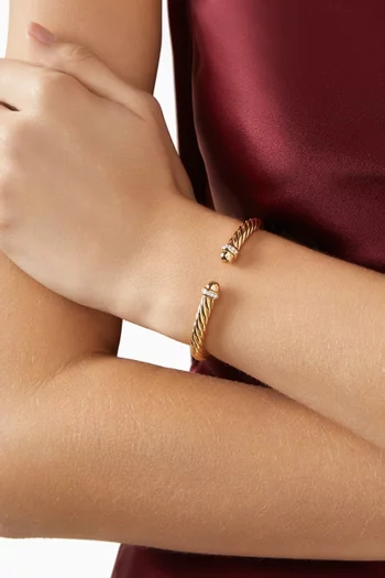 Cablespira® Diamond Flex Bracelet in 18kt Gold