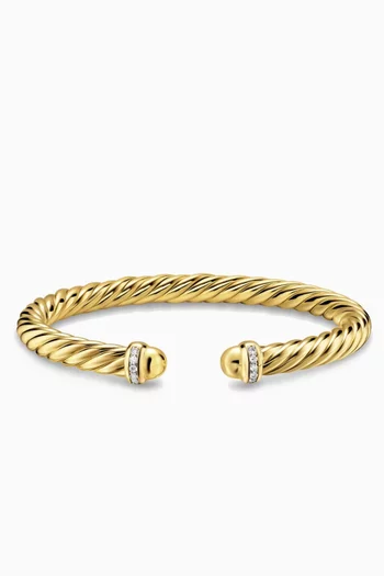 Cablespira® Diamond Flex Bracelet in 18kt Gold