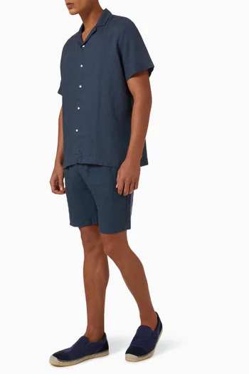 Edmund Jogger Shorts in Linen