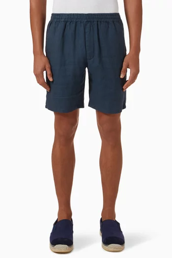 Edmund Jogger Shorts in Linen