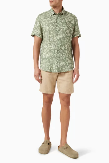 Edmund Bermuda Shorts in Linen