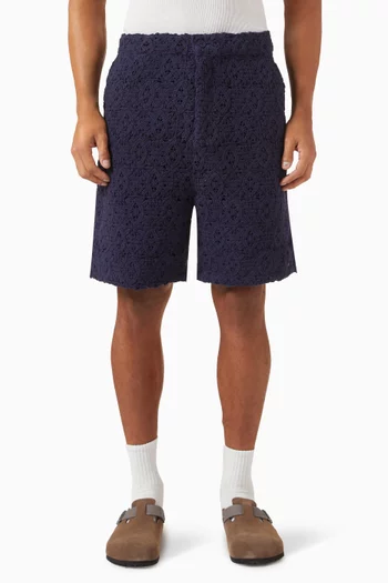 Lace Shield Shorts in Cotton