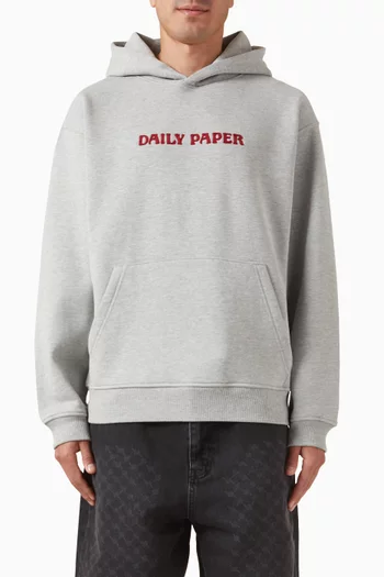Chain Stitch Oversized Hoodie in Cotton-fleece