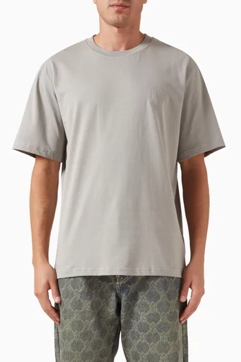 Orbit Embroidered T-shirt in Cotton-jersey