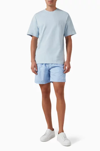 Orbit Embroidered T-shirt in Cotton-jersey