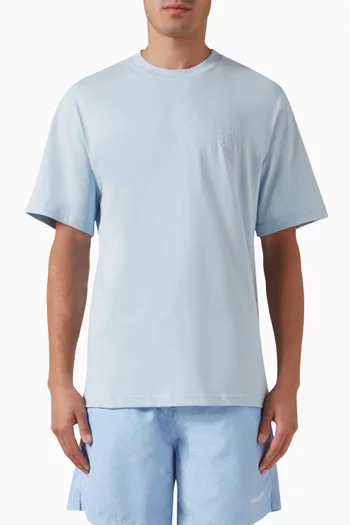 Orbit Embroidered T-shirt in Cotton-jersey