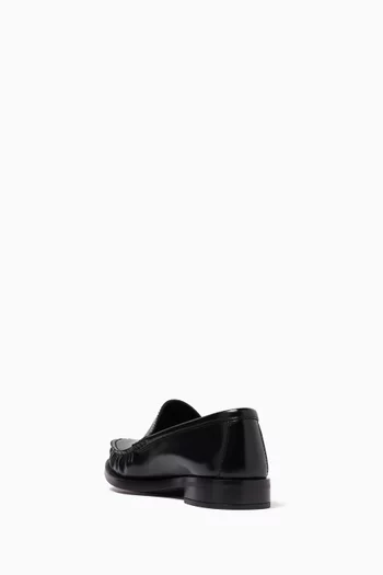 Logo Loafers in Leather