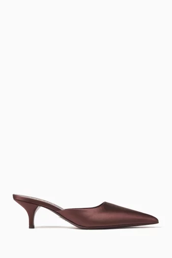 Sabot 55 Mules in Satin