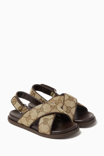 GG Sandals in Canvas