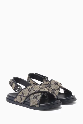 Sandals in GG Canvas