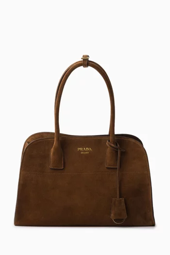 Medium Tote Bag in Suede