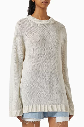Sweater in Cotton Knit
