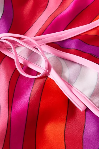 Marmo-print Bikini Briefs