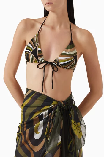Iride-print Bikini Top