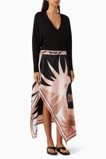 Stella-print Dress in Viscose Jersey