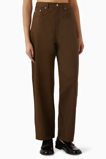 Bay Barrel-leg Jeans in Cotton-denim