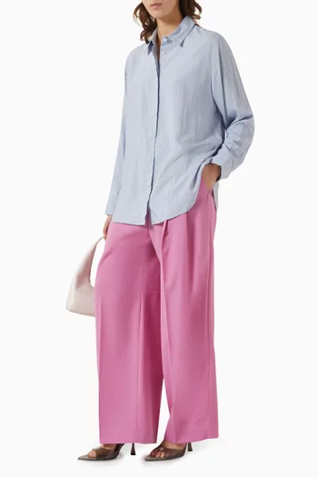 Relaxed Striped Shirt in ECOVERO™ Viscose
