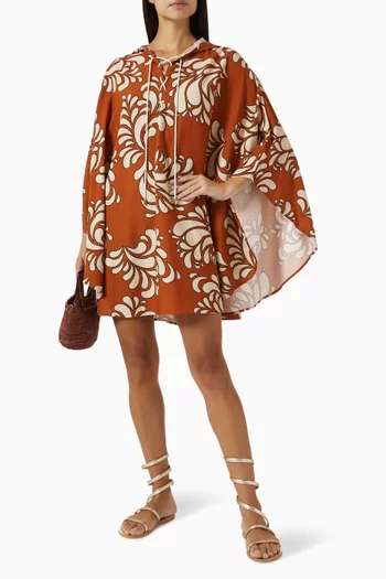 Provence Cape in Viscose-linen Blend