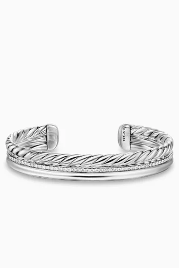 DY Mercer® Diamond Cuff Bracelet in Sterling Silver