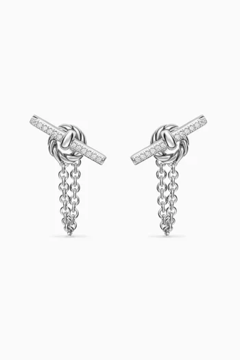 DY Mercer® Petite Toggle Chain Stud Earrings in Sterling Silver