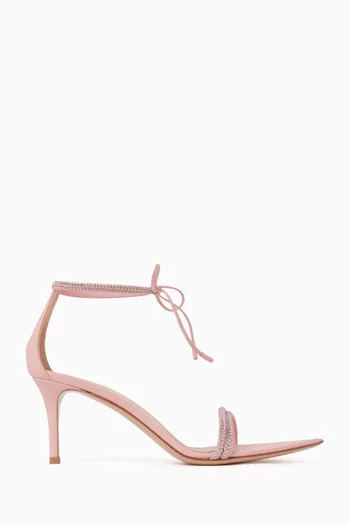 Montecarlo 70 Crystal-embellished Sandals in Leather