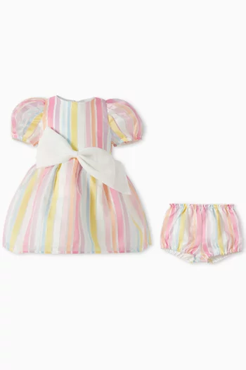 Puff Sleeve Bow Bodice Dress