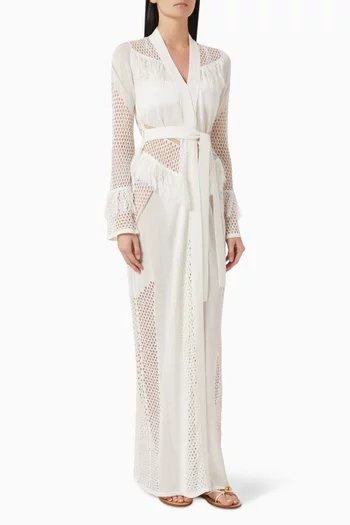 Itzel Kaftan in Mesh-knit