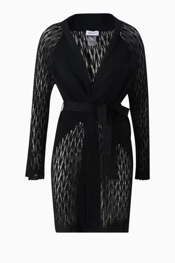 Berta Kaftan in Mesh-knit