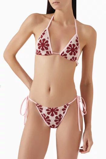 Lio Bikini Top in Jacquard