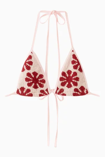 Lio Bikini Top in Jacquard