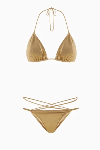 Criss-cross Bikini Set