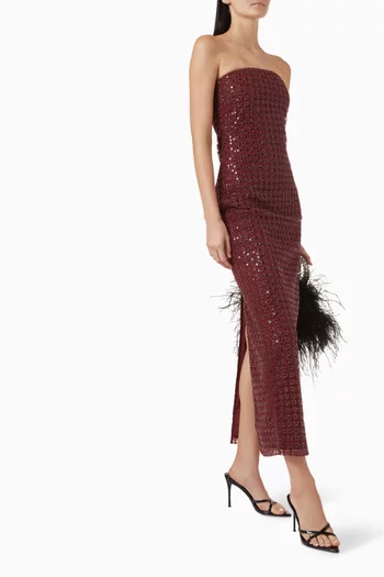 Beaded Tube Maxi Dress