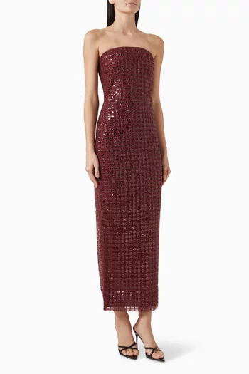 Beaded Tube Maxi Dress