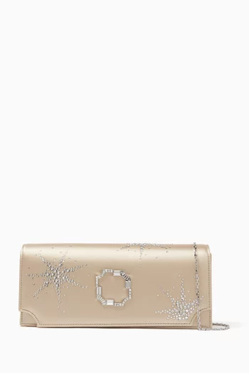 Vivien Embellished Clutch Bag in Satin