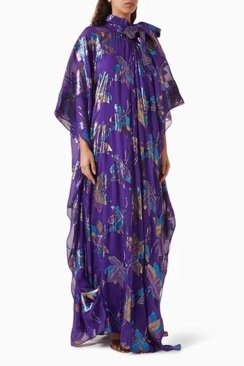 Stevie Bow Kaftan in Fil Coupé