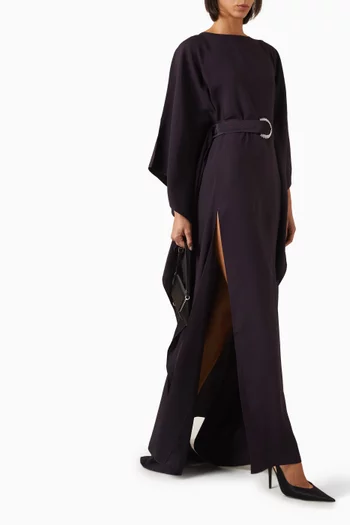 Fitzgerald Open-back Kaftan in Crepe Cady