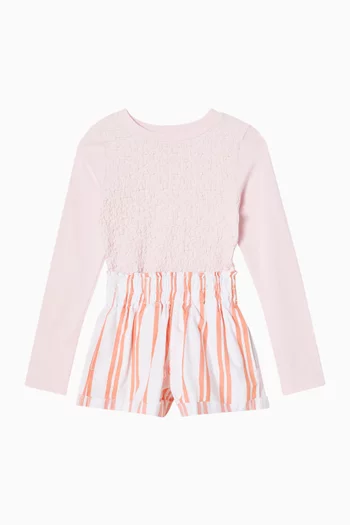 شورت دينم مخطط