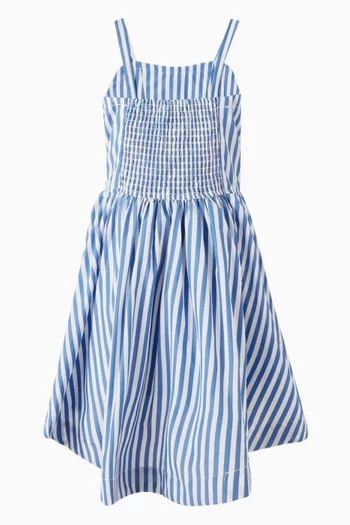 Mini Fit & Flare Striped Dress