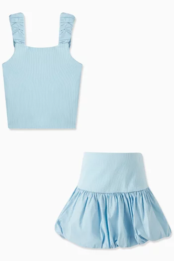 Top & Bubble Skirt Set