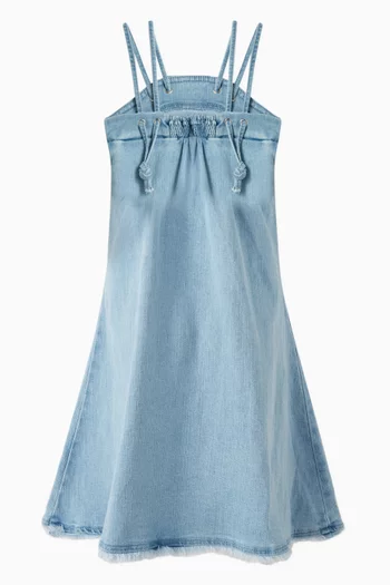 Fit & Flare Dress in Denim
