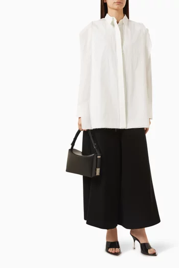 French Stitch Detail Shirt in Cotton