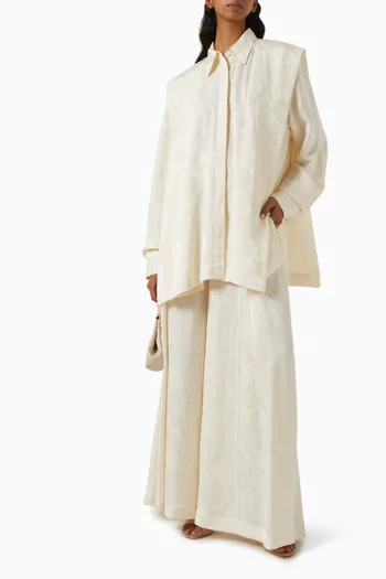 Self-design Shirt in Jacquard